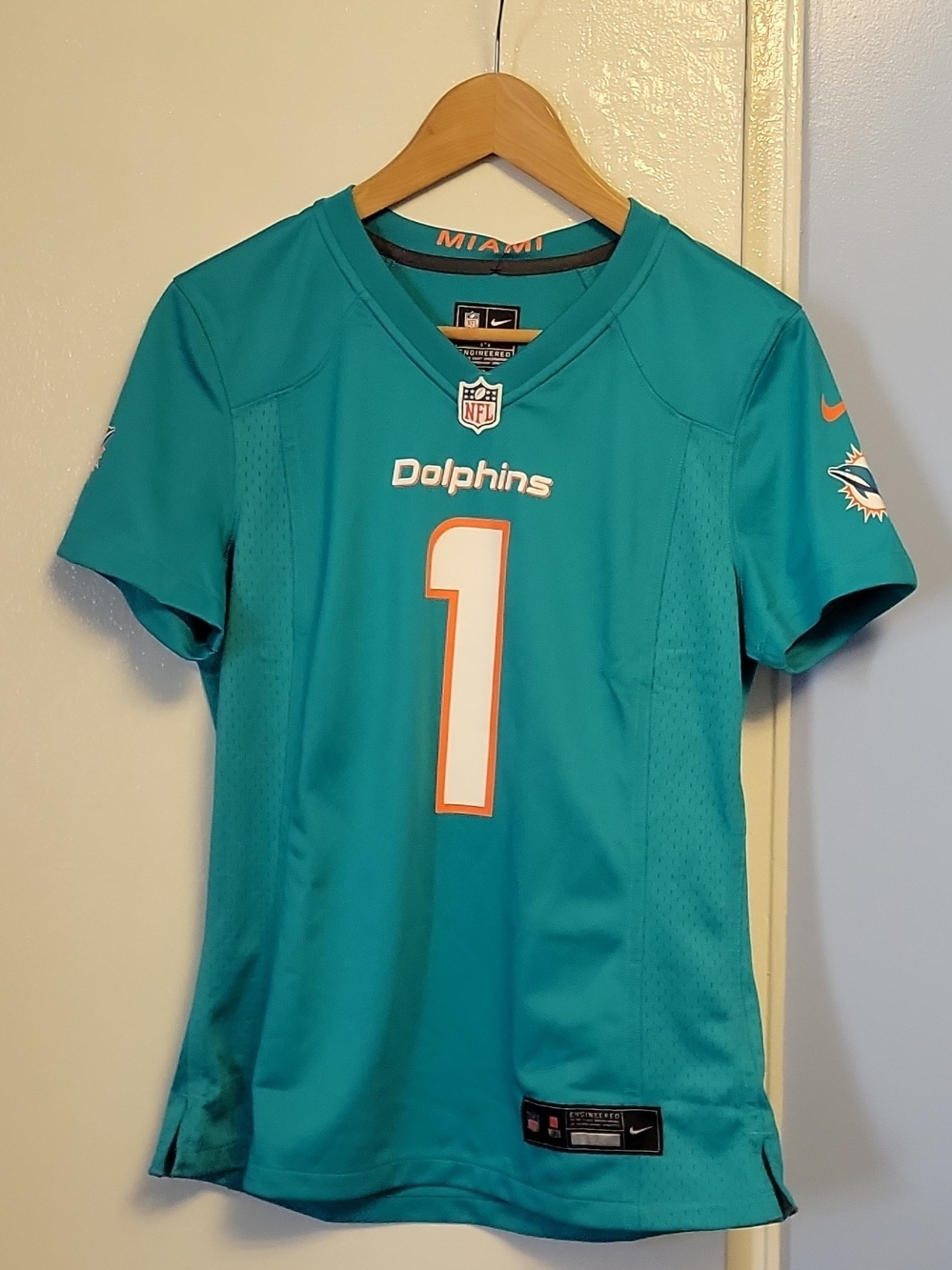 Nike Miami Dolphins Kids Teal #1 Jersey
